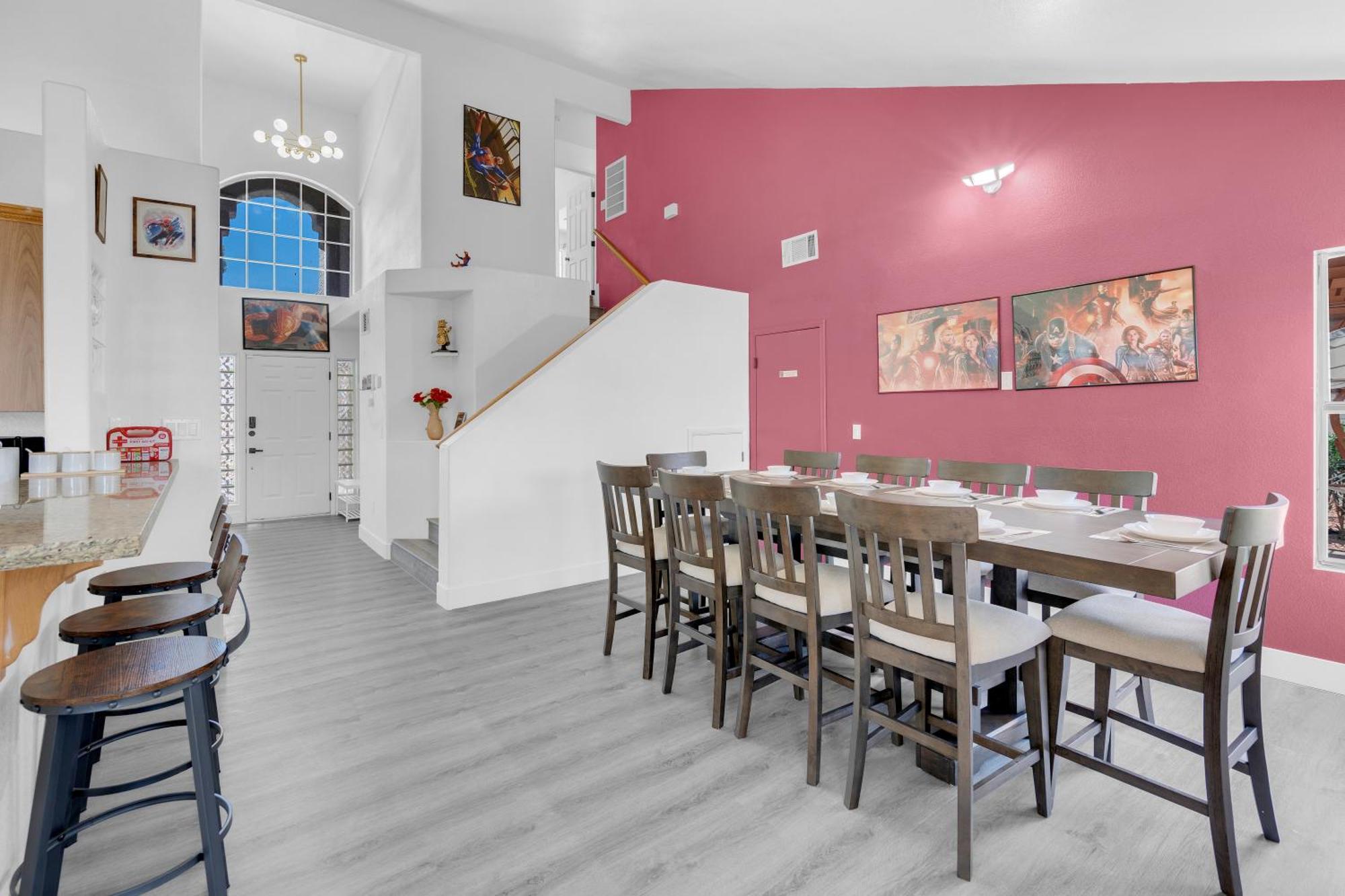 Villa 8br 5ba Superhero Retreat-king Beds, Bbq, Hammock, Firepit, Minigolf, Workspace *