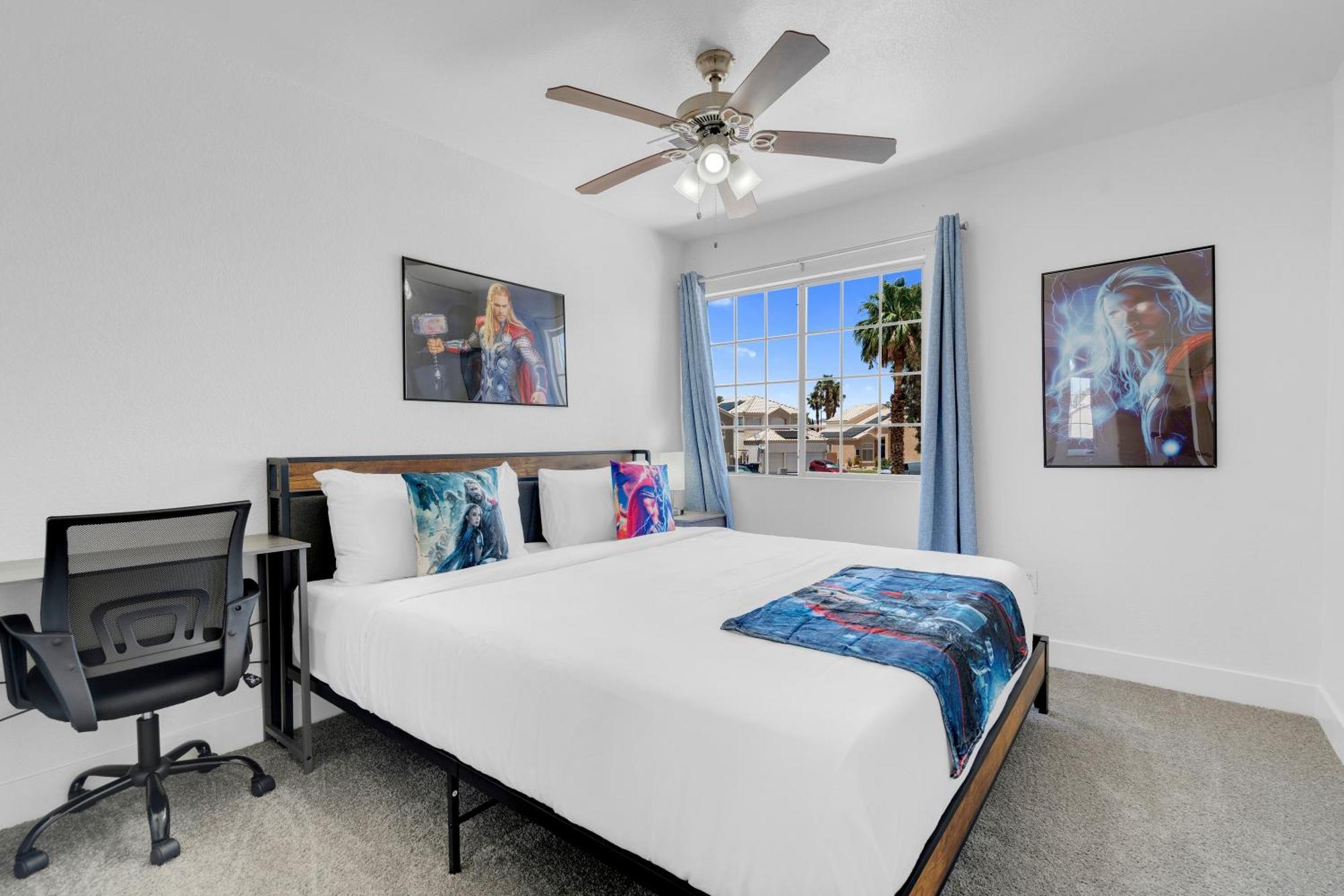8br 5ba Superhero Retreat-king Beds, Bbq, Hammock, Firepit, Minigolf, Workspace * Las Vegas
